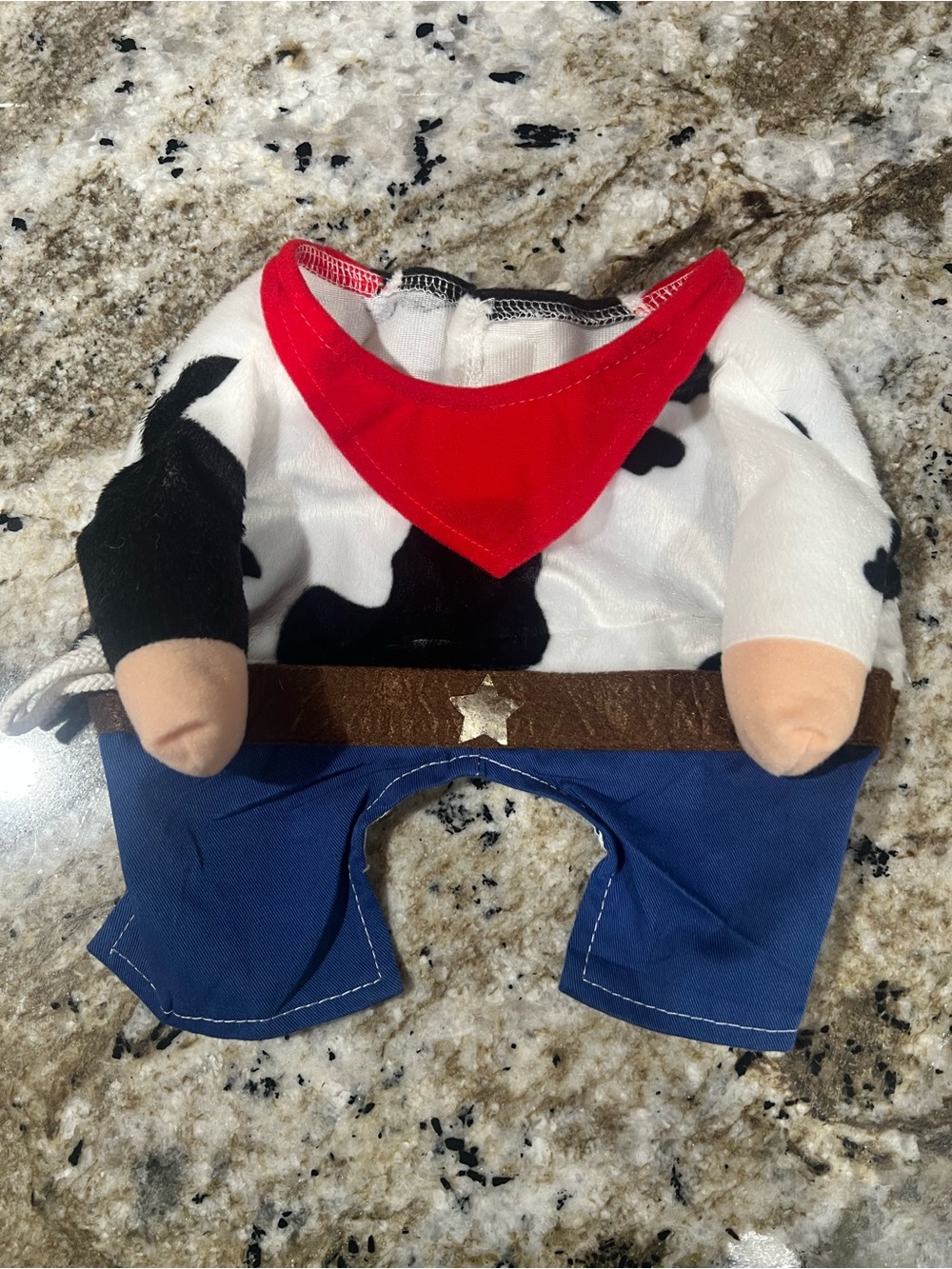 Pets Cowboy Dress-Up Outfit in Red, Blue, Black & White